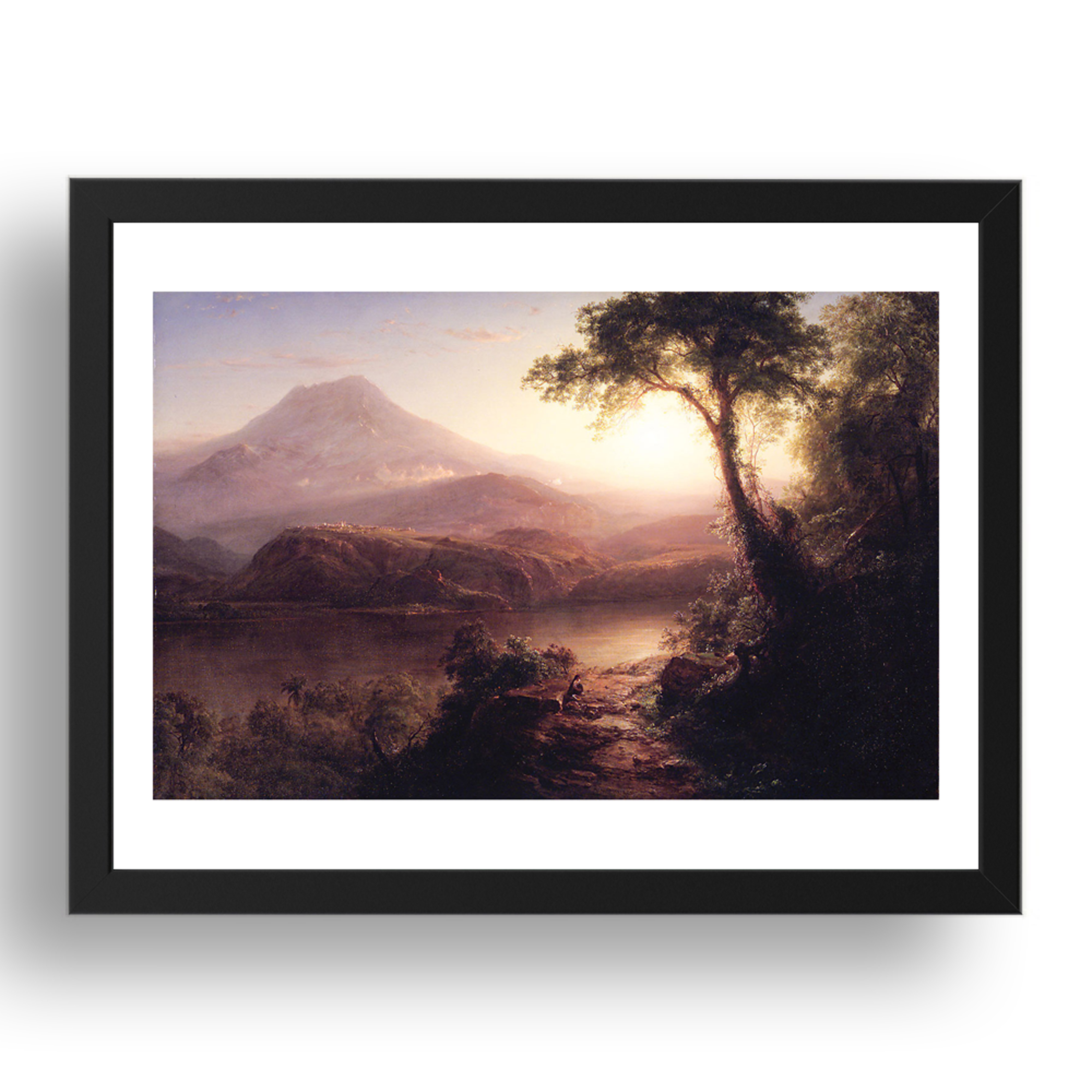 Frederic Edwin Church - Tropical Scenery [1873], A3 (17x13") Black Frame - Picture 1 of 1